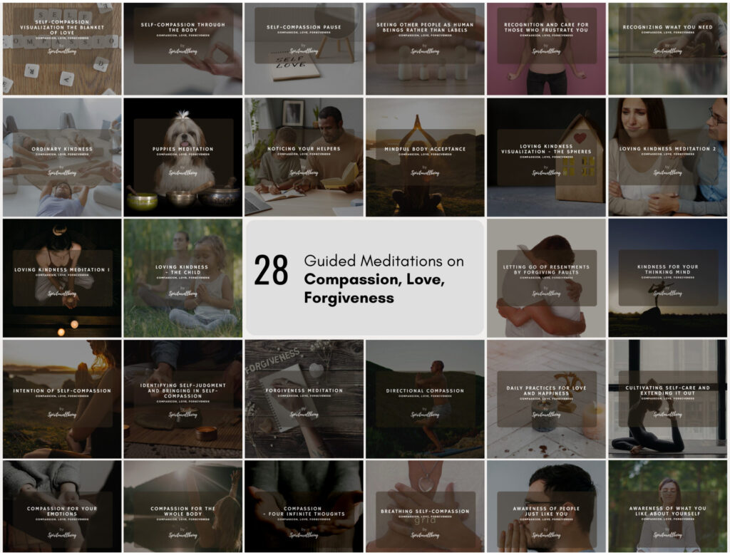 Image of Compassion, Love, Forgiveness Scripts (28 Guided Audio Meditations)